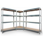 Majster Regál Rivet 180 x 120 x 45 cm 4 police zinek – Zboží Dáma