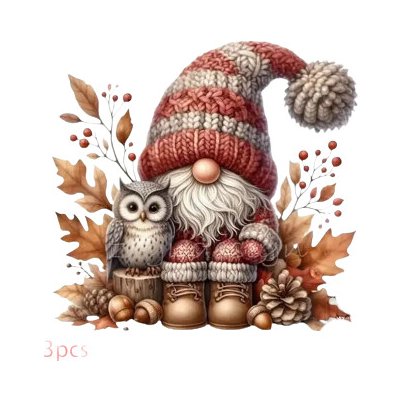 Nažehlovací obrázek - lesní skřítek (18,0 x 18,0 cm) – Sleviste.cz