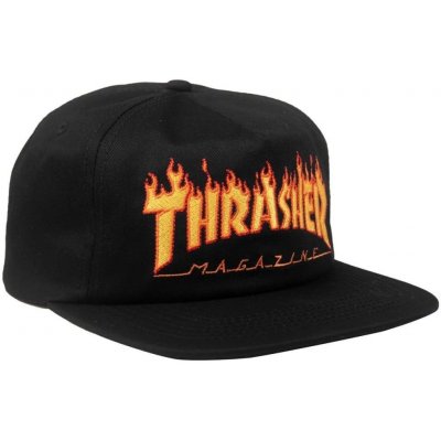 Thrasher Flame Rope Snapback black 21