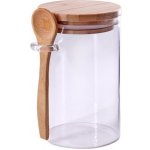 Toro Doza s bambusovým víčkem a lžíčkou borosilikát 500 ml – Zboží Mobilmania