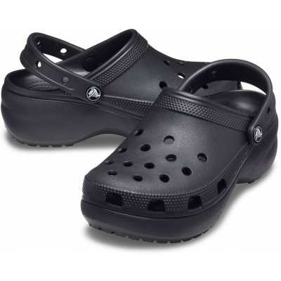 Crocs pantofle Classic Platform Clog W černá