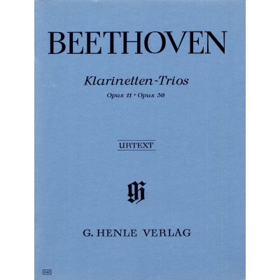 Ludwig van Beethoven Clarinet Trios B flat major op. 11 & E flat major noty na klarinet, violoncello, klavír – Zboží Mobilmania