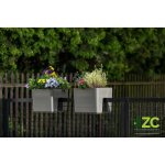 Plastia Berberis samozavlažovací truhlík na zábradlí taupe 30 cm – Sleviste.cz