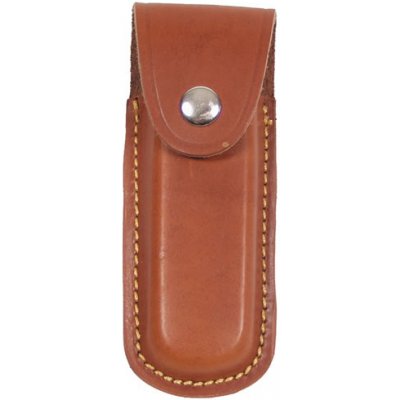 FOX Outdoor Pouzdro na nůž zavírací kožené 13cm HNĚDÉ – Zboží Dáma