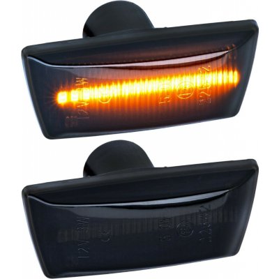 LED dynamické blinkry Opel Astra H, Zafira B, Corsa D/E, Meriva B, Insignia A - zatmavené | Zboží Auto