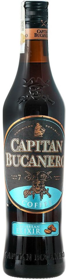 Capitan Bucanero Coffee Elixír 34% 0,7 l (holá láhev)