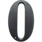 Domovní číslo popisné 0 na zeď, vrata, sloupky s dírami pro vruty barva černá, výška 170 mm – Zboží Mobilmania