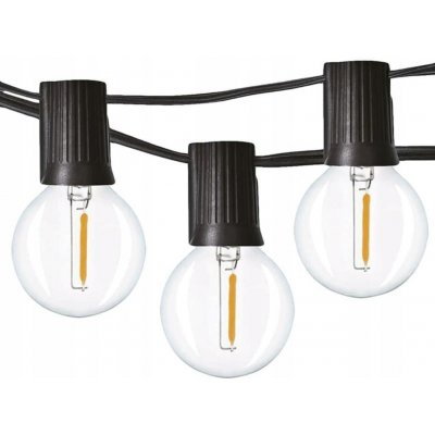 Solight LED venkovní balkonový řetěz s žárovkami, 10 žárovek, 5m+3m, 500lm, teplá bílá SLTWO794-2 – Hledejceny.cz