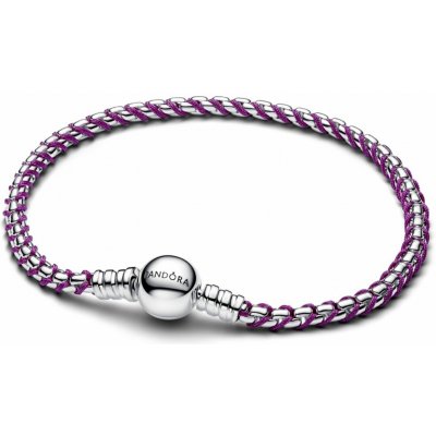 PANDORA Benátský náramek s fialovou šňůrkou 16 593816C03-16 – Zboží Dáma