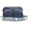 Kabelka Michael Kors dámská kabelka crossbody JET SET ITEM 35S2GTTC6L NAVY MD PKT XBDY W ATTCH LEATHER