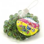 Kuličky cvrnkací skleněné cca 1,5 cm v síťce – Sleviste.cz