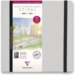 Akvarelové album Clairefontaine Etival Cold Pressed s pohledy, 21 x 21 cm, 24 listů, 300 g – Zboží Dáma