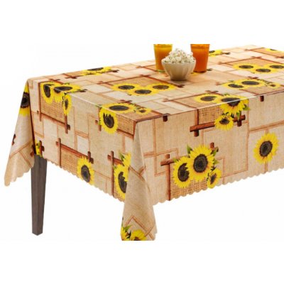 Sanem Plastik 1433 PVC ubrus Florista slunečnice pytlovina role béžová role 20 m 140x2000cm – Zboží Dáma