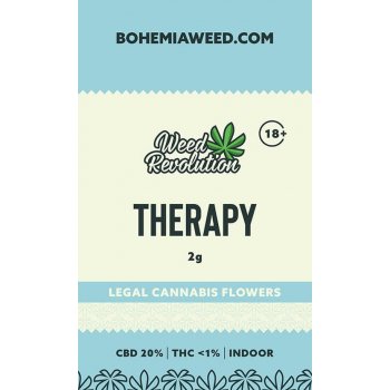 Weed Revolution Therapy Indoor CBD 20% THC 1% 2 g