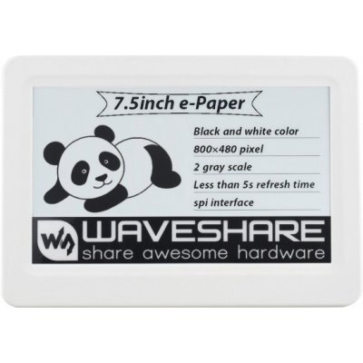 Waveshare 7,5" pasivní NFC e-Paper displej, bezdrátové napájení V2 – Zboží Živě