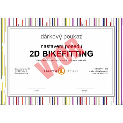 Harfasport Dárkový poukaz - Bike Fitting 2D – Zboží Mobilmania