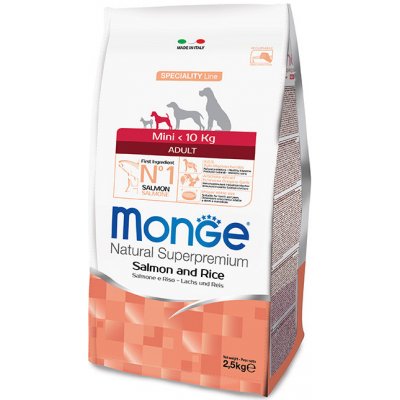 Monge Dog Mini Adult Losos rýže 2,5 kg