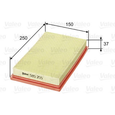 Vzduchový filtr VALEO 585255 – Hledejceny.cz