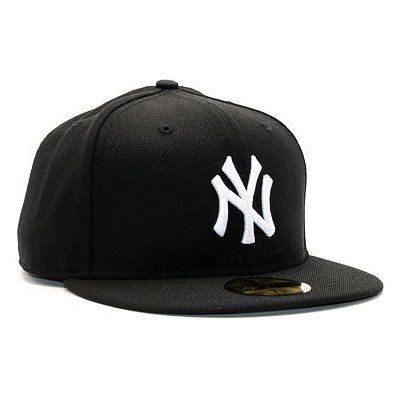 New Era 59FIFTY MLB Basic New York Yankees Fitted Black / White Log i Fitted Caps – Zboží Mobilmania