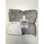 Textilomanie beránková deka z mikroplyše NESTIVE světle šedá 200x230 – Sleviste.cz