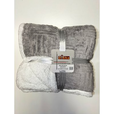 Textilomanie beránková deka z mikroplyše NESTIVE světle šedá 200x230 – Sleviste.cz