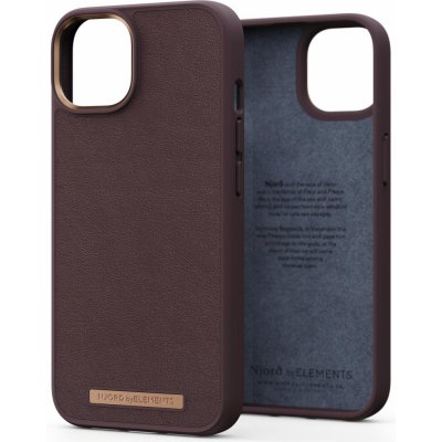 Pouzdro Njord iPhone 14 Plus Genuine Leather Case Cognac
