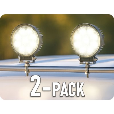 KAMAR LED pracovní světlo kulaté 24W, 1430lm, 12/24V/2-PACK! [L0076S] – Sleviste.cz