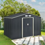 Juskys Zahradní domek XL 277×191×192 cm antracit – Hledejceny.cz