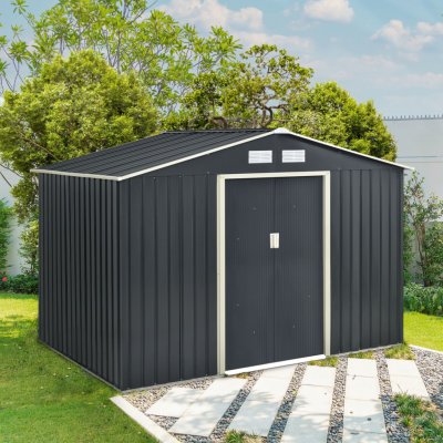 Juskys Zahradní domek XL 277×191×192 cm antracit – Hledejceny.cz