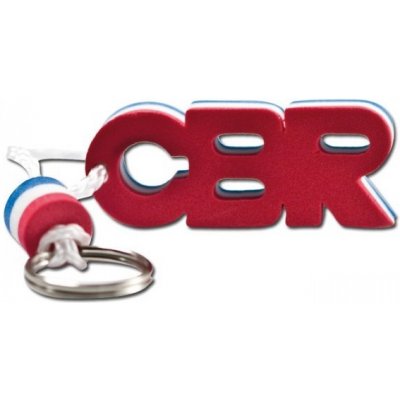 Přívěsek na klíče CBR červená bílá modrá