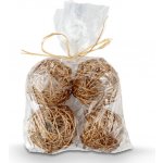 German ALLI Ozdobné ratanové koule zlatá 1008101220 – Sleviste.cz