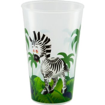 Injeton Plast Vratný kelímek Zvířátka Zebra 300 ml