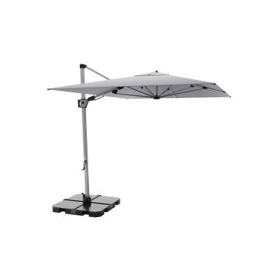 Knirps HYPERION 330 x 240 cm luxusní výkyvný zahradní slunečník s boční tyčí Šedá – Hledejceny.cz