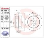 Brzdový kotouč BREMBO 08.A608.11 – Hledejceny.cz
