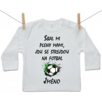 Boodyy Tričko s dlouhým rukávem Sbal mi pleny mami, jdu se strejdou na fotbal – Hledejceny.cz