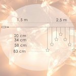 Springos CL4139 ZÁCLONA HVĚZDY 70 LED – Hledejceny.cz