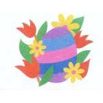 Radost v písku Šablona na pískování vajíčko v květech A4 210 x 297 mm – Sleviste.cz