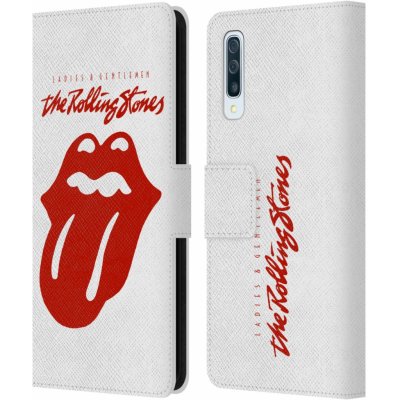 Pouzdro HEAD CASE Samsung Galaxy A50 / A30s - Rolling Stones červená bílá – Zboží Mobilmania