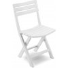 Zahradní židle a křeslo Bibl skládací plastová židle BIRKY bílá