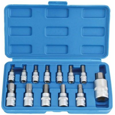 Satra S-H13SAE Zástrčné hlavice Imbus 1/4", 3/8" a 1/2", palcové 5/64" - 9/16", sada 13 ks – Hledejceny.cz