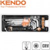 Sada imbusových klíčů L s kuličkou 9ks 1,5-10 mm extra dlouhá KENDO CRV 20737
