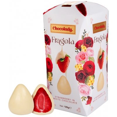 Chocolady Fragola jahody zalité bílou čokoládou 120g – Zboží Mobilmania