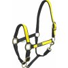 Ohlávky a vodítka pro koně Umbria Ohlávka nylonová Colored Parts Equitazione černá /yellow