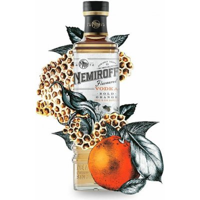 Nemiroff The Inked Collection Bold Orange pomerančová vodka 40% 1 l (holá láhev) – Hledejceny.cz