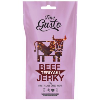 Fine Gusto Sušené maso hovězí Jerky Teriyaki 25 g