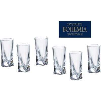 Bohemia Crystal Quadro sklenice na pálenku 2K936 0 99A44 6 x 500 ml – Zbozi.Blesk.cz