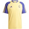 Fotbalový dres Adidas Real Madrid 23/24 Training pánský tréninkový dres žlutý