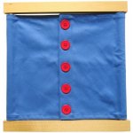 Montessori D023 zapínací rám velké knoflíky – Hledejceny.cz