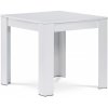 Jídelní stůl AUTRONIC Jídelní stůl 80 x 80 x 75 cm, MDF, hladké bílé matné lamino