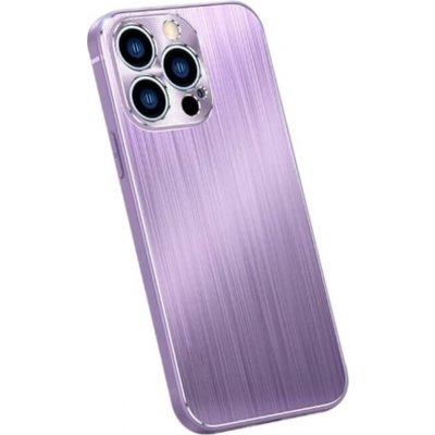 Pouzdro SES Odolné hliníkovo-silikonové Apple iPhone 12 Pro Max - fialové
